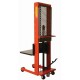Wesco 260032 Platform Hydraulic Stacker - 1,000 lb Capacity, 60" Lift