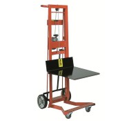 Wesco 4-Wheeled Steel Frame Winch Pedalift, Adjustable Forks