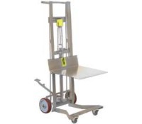 Wesco 304 Stainless Steel Hydraulic Pedalift, Sanitary Corrosion-Resistant Lift