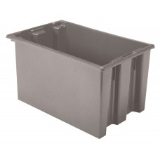 Akro-Mils 35240 Plastic Stack-Nest Container – 3 per Carton | Heavy-Duty Jumbo Storage Totes