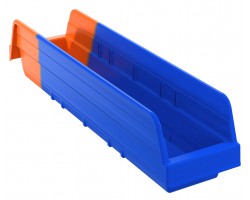 Akro-Mils 36448 Indicator Bins – 12 per Carton | Two-Tone Inventory Control Storage Bins