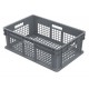 Akro-Mils 37608 Straight Wall Plastic Mesh Containers – 4 per Carton | Ventilated Stackable Storage Bins