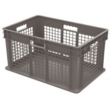 Akro-Mils 37672 Straight Wall Plastic Mesh Containers – 3 per Carton | Heavy-Duty Ventilated Storage Bins