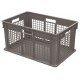 Akro-Mils 37672 Straight Wall Plastic Mesh Containers – 3 per Carton | Heavy-Duty Ventilated Storage Bins