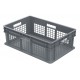 Akro-Mils 37678 Straight Wall Plastic Mesh Containers – 4 per Carton | Ventilated Stackable Storage Crates