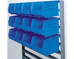 Akro-Mils 30008 Single-Sided Rail Rack – Heavy-Duty Bin Storage System