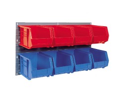 Akro-Mils 30618 Wall-Mounted Louvered Panels – 4-Pack Steel Bin Panels