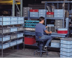 LEWISbins DC1025 Plastic Divider Box Container - 12 per Carton