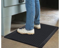 Apache Mills Anti-Fatigue BublleFlex Black Mat - 2x3