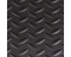 Apache Mills Anti-Fatigue Diamond Foot Black Mat - 2x3