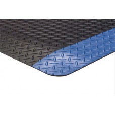 Apache Mills Anti-Fatigue Diamond Foot Black-Blue Mat - 2x3 Apache Mills Anti-Fatigue Diamond Foot Black-Blue Mat - 2x3