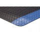 Apache Mills Anti-Fatigue Diamond Foot Black-Blue Mat - 2x3
