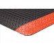 Apache Mills Anti-Fatigue Diamond Foot Black-Orange Mat - 2x3