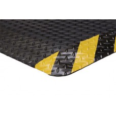 Apache Mills Diamond Foot Black-Chevron Border Mat - 3x10