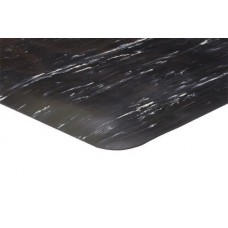 Apache Mills Anti-Fatigue Marble Foot Black-White Mat - 2x60