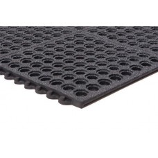 Apache Mills Performa Grease Resistant Grit Tuff Black Mat - 3x3