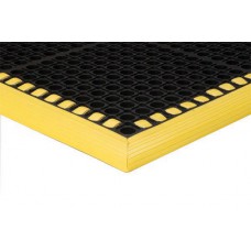 Apache Mills Safety TruTread Black-Yellow Mat - 26x40 Apache Mills Safety TruTread Black-Yellow Mat - 26x40