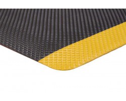 Apache Mills Anti-Fatigue Supreme SlipTech Black-Yellow Mat - 2x3