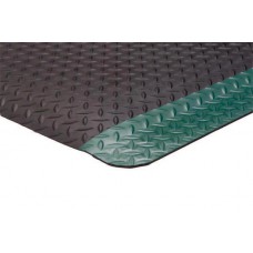 Apache Mills Supreme Diamond Foot Black-Green Border Mat - 2x75