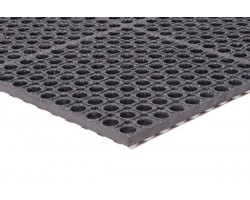 Apache Mills TruTread Grease Proof Red Kitchen Mat - 3x5