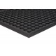 Apache Mills Grease Resistant Black Kitchen Mat - 3x10