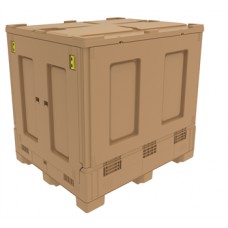 Buckhorn Intrepid BZ48404600YC300 Plastic Collapsible Bulk Container Buckhorn Intrepid BZ48404600YC300 Plastic Collapsible Bulk Container