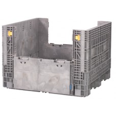 Buckhorn BI484534 Collapsible Plastic Bulk Container with 2 Drop Doors Buckhorn BI484534 Collapsible Plastic Bulk Container with 2 Drop Doors