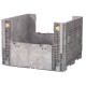 Buckhorn BI484534 Collapsible Plastic Bulk Container with 2 Drop Doors