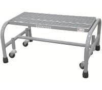 Cotterman 1000 Series Rolling Safety Ladder, Grip Strut Steps