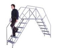Cotterman Portable Crossover Ladder, Grip Strut Steps