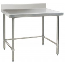 Eagle Group T2424STEM-BS Spec-Master Marine Stainless Bench Top, Backsplash, Stainless Tubular Base & Legs Eagle Group T2424STEM-BS Spec-Master Marine Stainless Bench Top, Backsplash, Stainless Tubular Base & Legs