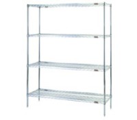 Eagle 4-Shelf Chrome Wire Shelving 