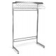 Eagle Group EP2448-CGRN Stainless Cantilever Garment Rack for Non Removable Hangers