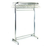 Eagle Group Stainless Steel Double Cleanroom Garment Rack