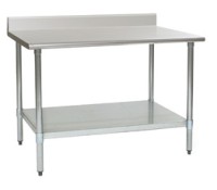 Eagle Group Budget Series Stainless Steel Work Table with Backsplash