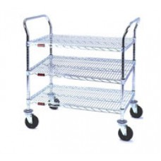 Eagle Group U3-1836Z EAGLEbrite Utility Cart with 3 Wire Shelves Eagle Group U3-1836Z EAGLEbrite Utility Cart with 3 Wire Shelves