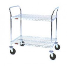 Eagle Group U2-1836Z EAGLEbrite Utility Cart with 2 Wire Shelves Eagle Group U2-1836Z EAGLEbrite Utility Cart with 2 Wire Shelves