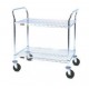 Eagle Group U2-1836Z EAGLEbrite Utility Cart with 2 Wire Shelves