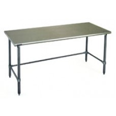 Eagle Group T2424GTB Stainless Budget Bench with Galvanized Tubular Base and Legs