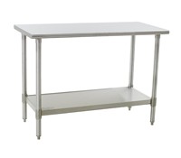 Eagle Spec-Master Stainless Flat Top Bench-Stainless Legs-Shelf