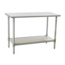 Eagle Group T2424SE Spec-Master Stainless Lab Bench with Stainless Legs and Bottom Shelf Eagle Group T2424SE Spec-Master Stainless Lab Bench with Stainless Legs and Bottom Shelf