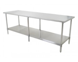 Eagle Group T2460SEM Spec-Master Marine Stainless Lab Bench with Stainless Legs and Bottom Shelf