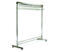 Eagle Group Stainless Single Garment Rack, Removable Hangers