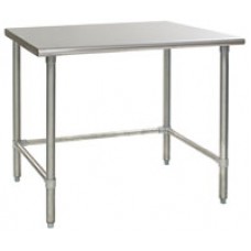 Eagle Group T2424STB Budget Stainless Bench with Stainless Tubular Base and Legs Eagle Group T2424STB Budget Stainless Bench with Stainless Tubular Base and Legs