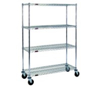 Eagle Group 4-Eaglebrite Wire Shelf Cart