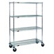 Eagle Group CC1836Z-SP Wire Cart with 4 EAGLEbrite Wire Shelves