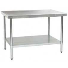 Eagle Group T36144EM Spec-Master Marine Stainless Steel Lab Bench with Galvanized Legs and Bottom Shelf