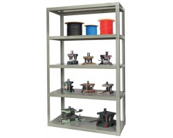 Hallowell HCS481884-5HG Industrial High-Capacity Steel Die Rack – Reinforced 2,600 lb Shelves, Heavy-Duty Bolted Storage System