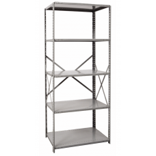 Hallowell 4510-12 Boltless Hi-Tech Open Starter Shelving – 36"W x 12"D x 87"H, 5 Shelves, 500 lb Capacity per Shelf Hallowell 4510-12 Boltless Hi-Tech Open Starter Shelving – 36"W x 12"D x 87"H, 5 Shelves, 500 lb Capacity per Shelf