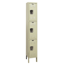 Hallowell U1288-3G Galvanite Corrosion Resistant Lockers